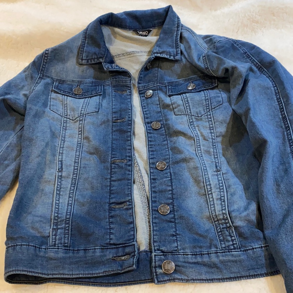 Buffalo David Bitton lightweight (knit) denim jacket MEDIUM